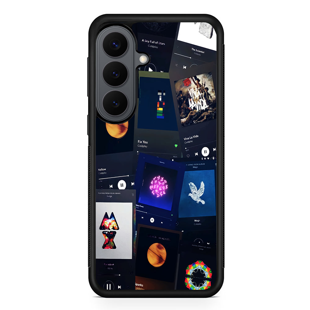 Coldplay Playlist Song Samsung Galaxy S26 Plus Case | Slim Rubber Case for Samsung Galaxy S26 Plus