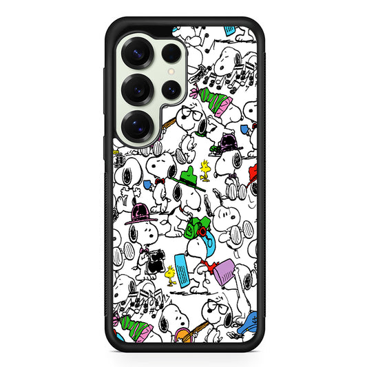 Collection of Snoopy Activities Samsung Galaxy S25 Ultra Case | Durable Rubber Case for Samsung Galaxy S25 Ultra