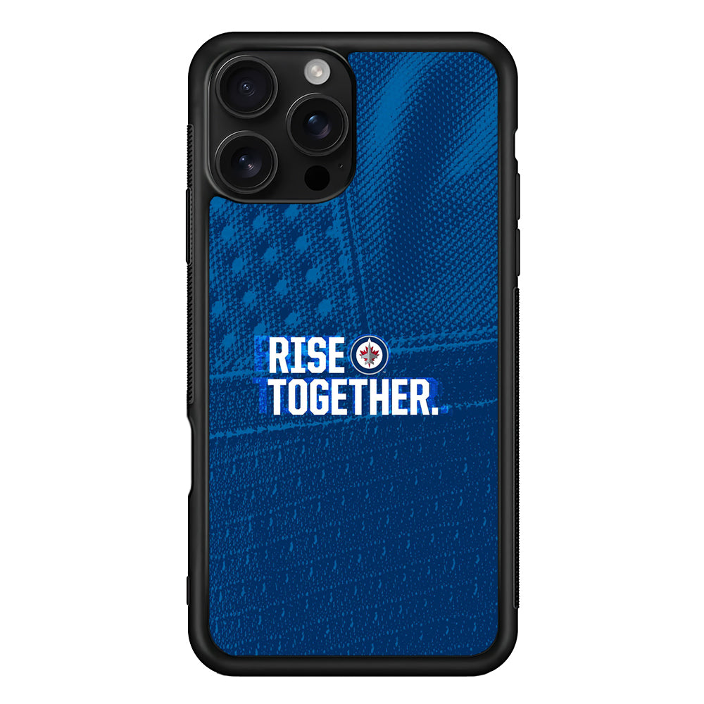 Winnipeg Jets Rise Together iPhone 16 Pro Case | Durable Protective Case for iPhone 16 Pro