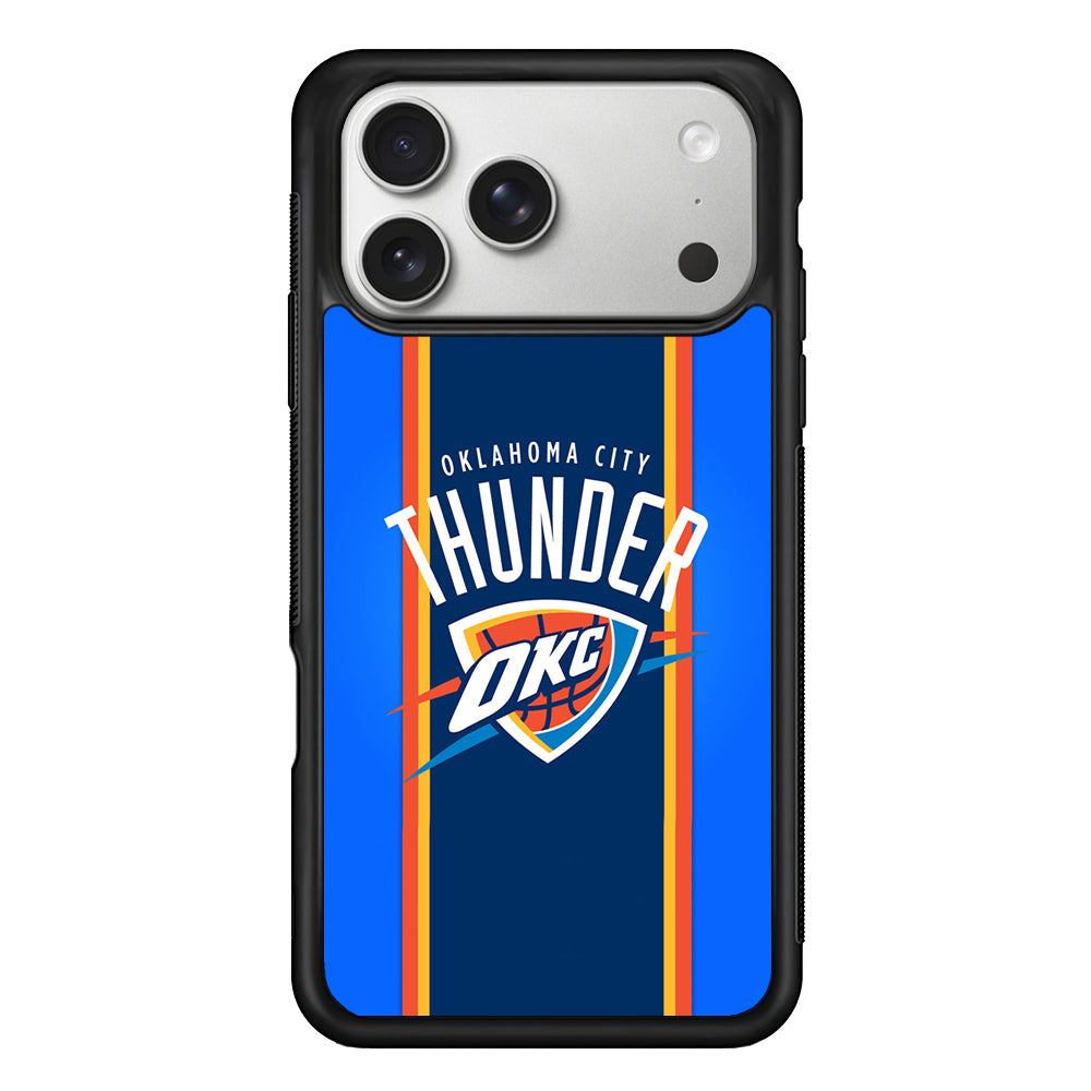 Oklahoma City Thunder Logo iPhone 17 Pro Case | Slim Rubber Case for iPhone 17 Pro