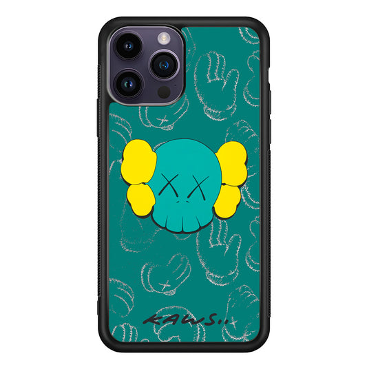 Kaws Face Tosca Touch iPhone 14 Pro Max Case | Slim Rubber Case for iPhone 14 Pro Max