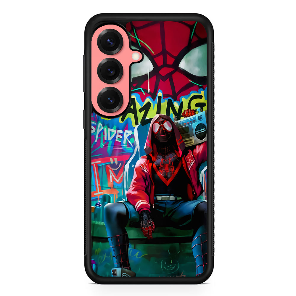 Spider-Man Hip Hop Style Samsung Galaxy S25 Case | Protective Case for Samsung Galaxy S25