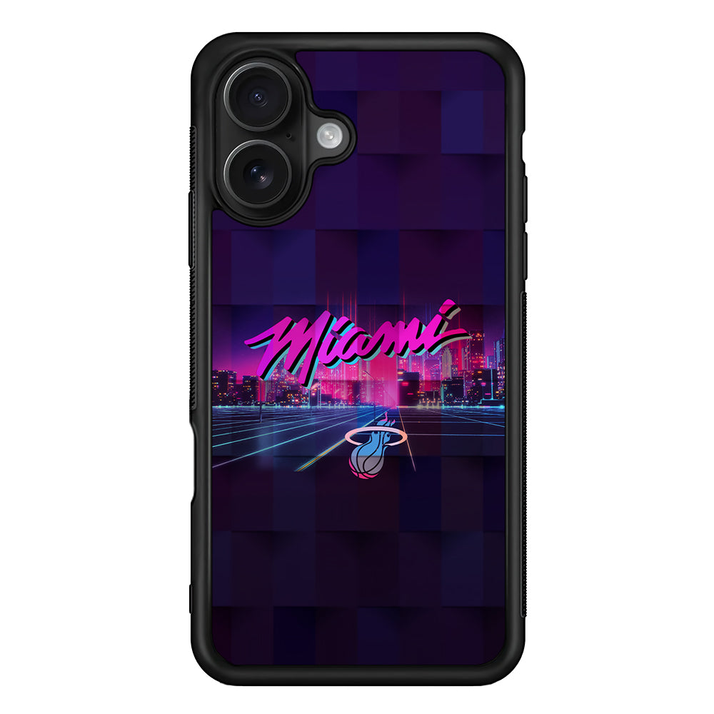 Miami Heat Logo iPhone 16 Case - Oxvistore