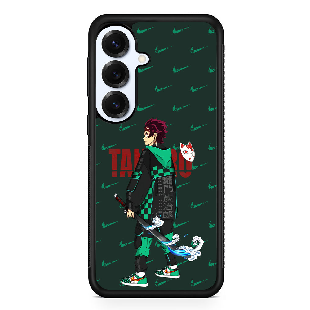 Nike on Tanjiro Suit Samsung Galaxy S25 Plus Case | Durable Samsung Galaxy S25 Plus Phone Case