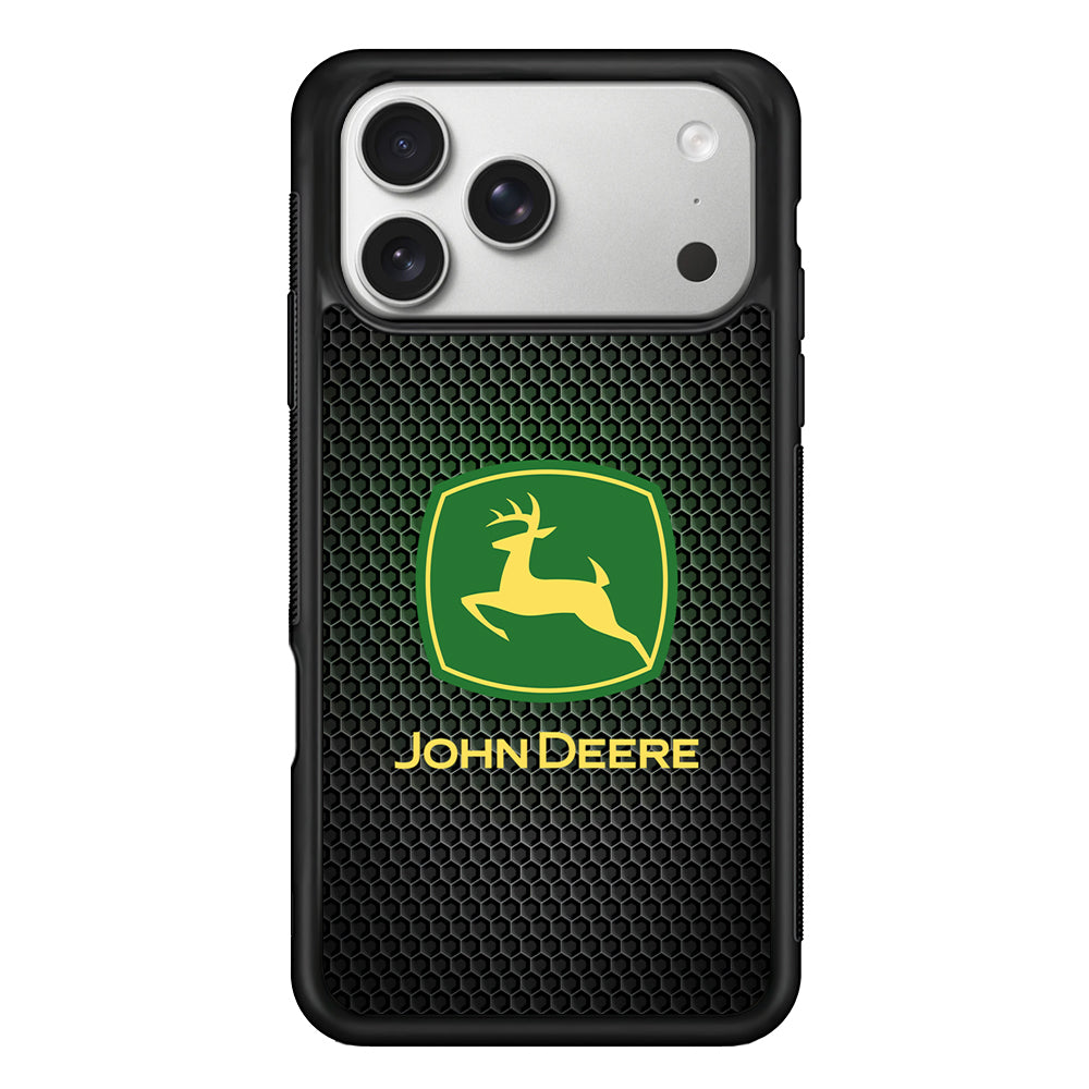 John Deere Fiber Illusion iPhone 17 Pro Case | Slim Rubber Case for iPhone 17 Pro