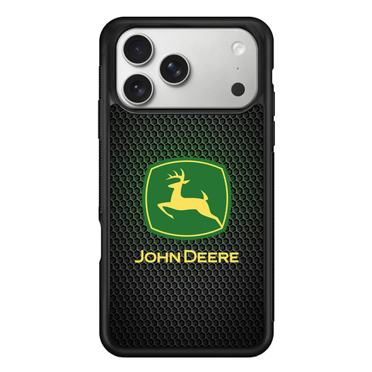 John Deere Fiber Illusion iPhone 17 Pro Case | Slim Rubber Case for iPhone 17 Pro