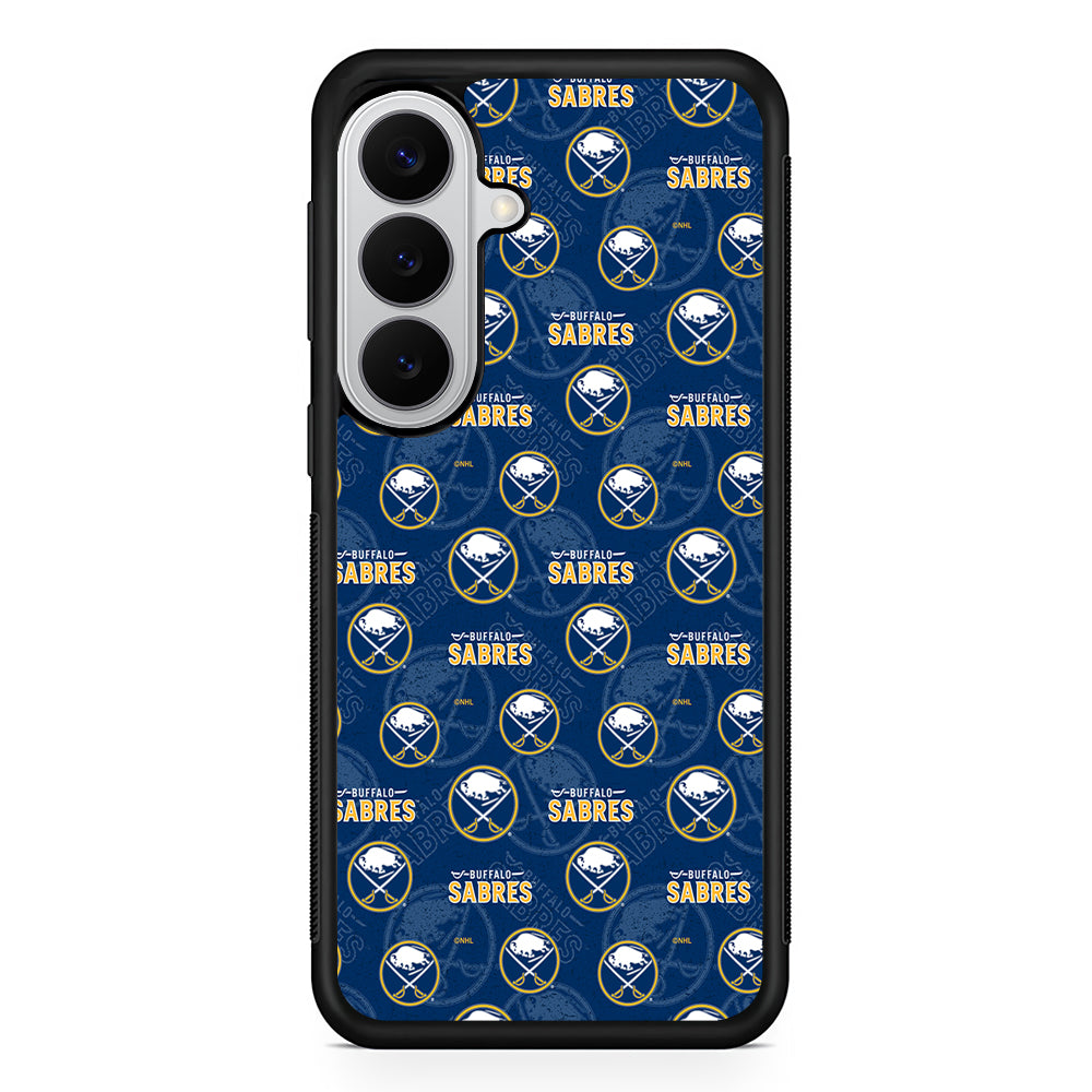 Buffalo Sabres Pattern Samsung Galaxy S26 Case | Protective Rubber Cover