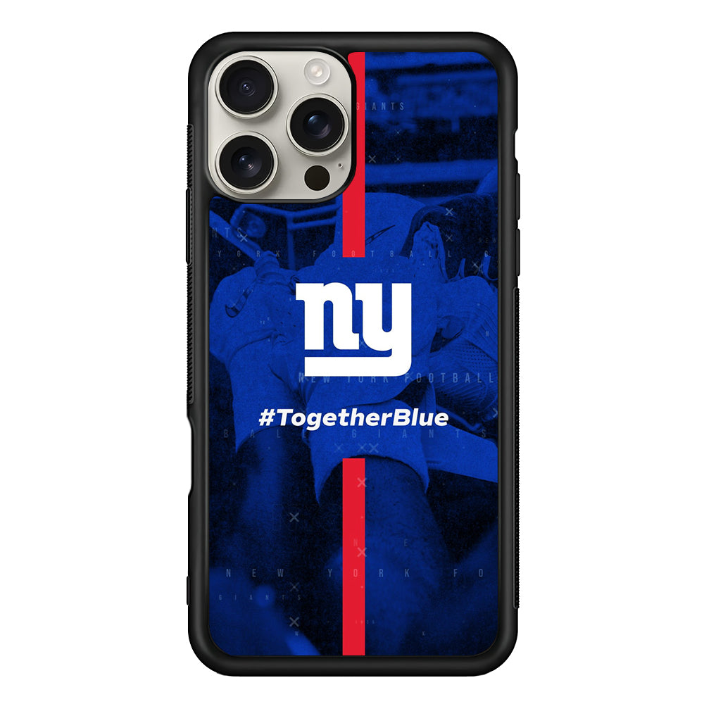 New York Giants Together Blue iPhone 16 Pro Max Case | Stylish Protective Case for iPhone 16 Pro Max