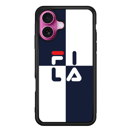 Fila Box Word iPhone 17 Case | Slim Rubber Case for iPhone 17