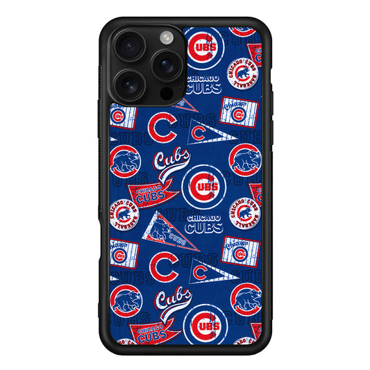 Chicago Cubs Retro iPhone 16 Pro Case | Durable Protective Case for iPhone 16 Pro