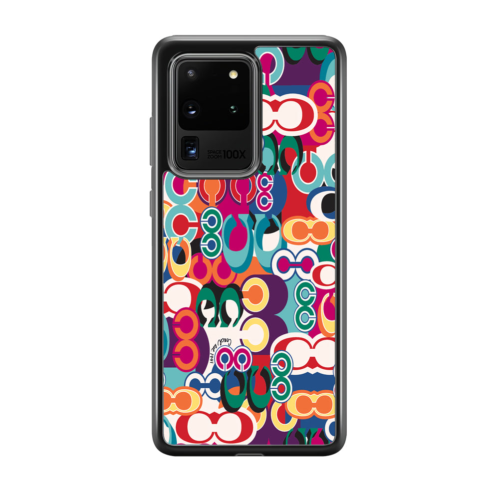 Coach Colorful Samsung Galaxy S20 Ultra Case | Slim Rubber Case for Samsung Galaxy S20 Ultra