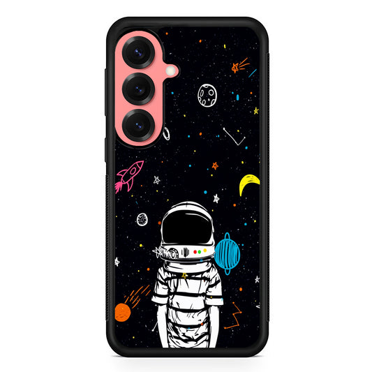 Astronaut Standing in Space Samsung Galaxy S25 Case | Protective Case for Samsung Galaxy S25