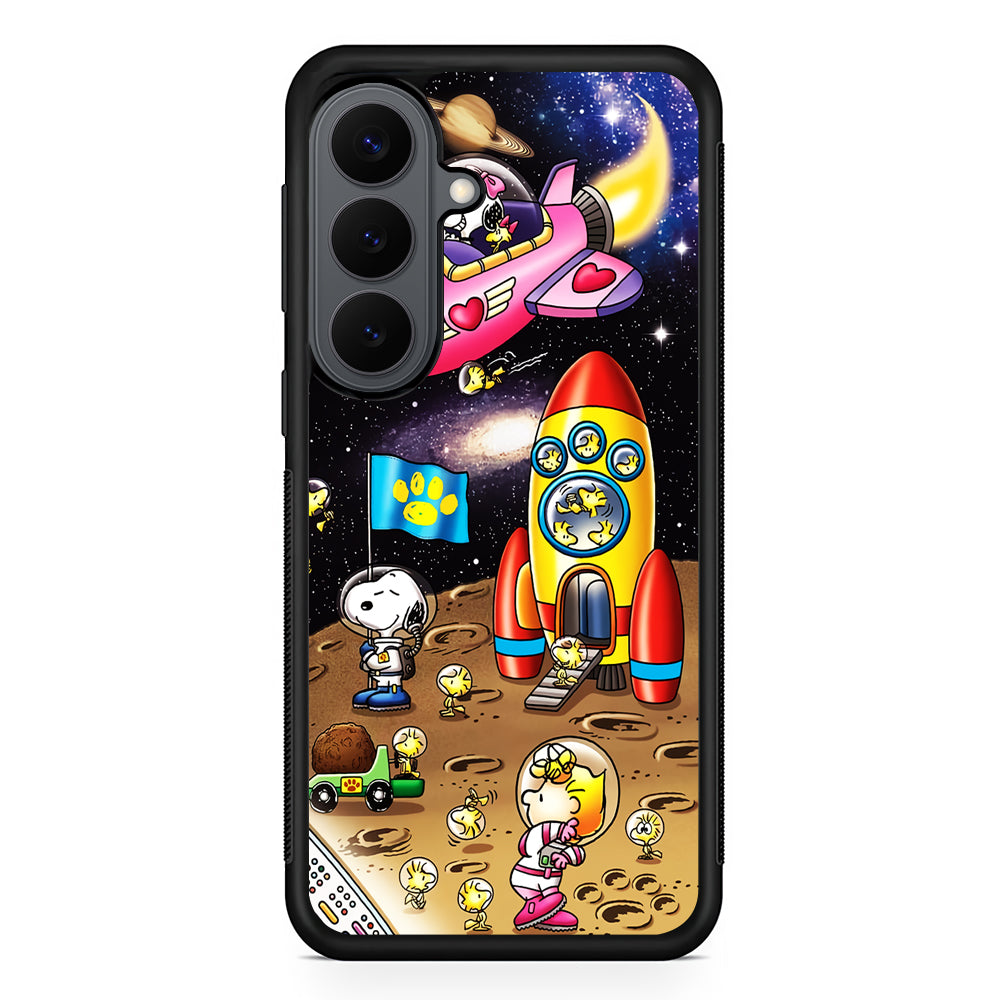Peanuts Snoopy Space Travel Samsung Galaxy S26 Plus Case | Slim Rubber Case for Samsung Galaxy S26 Plus