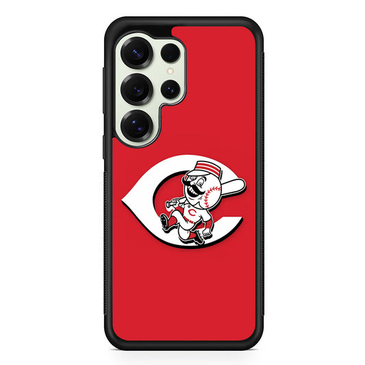 Cincinnati Reds Logo Samsung Galaxy S25 Ultra Case | Durable Rubber Case for Samsung Galaxy S25 Ultra