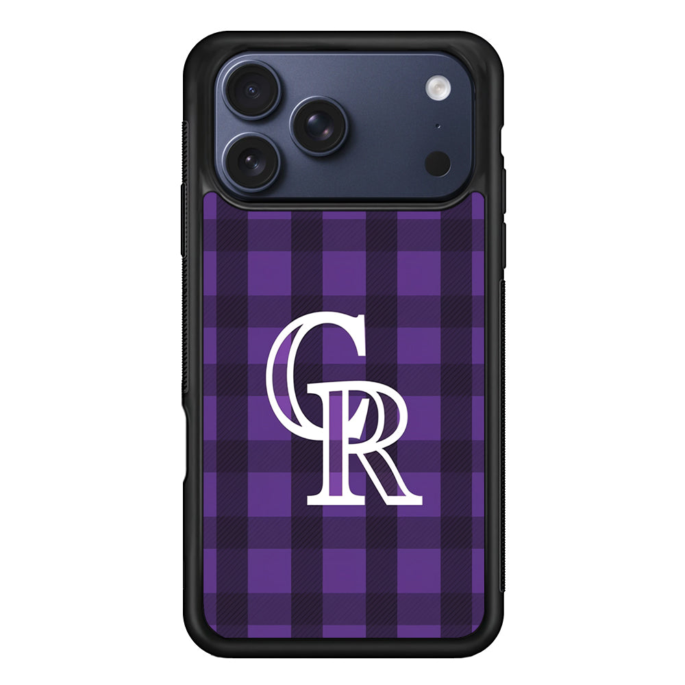 Colorado Rockies Pattern iPhone 17 Pro Max Case | Slim Protective Cover for iPhone 17 Pro Max