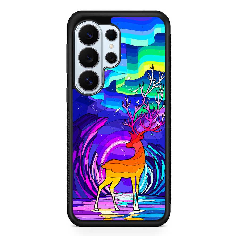 A Deer Colorful Silhouette Samsung Galaxy S26 Ultra Case | Protective Phone Cover