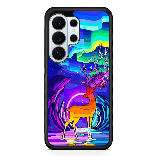 A Deer Colorful Silhouette Samsung Galaxy S26 Ultra Case | Protective Phone Cover
