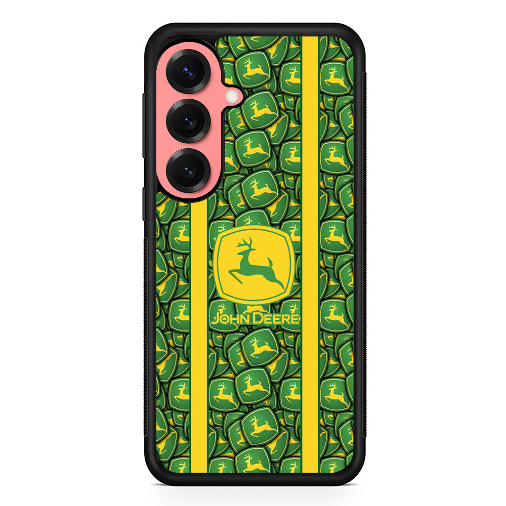 John Deere Emblem Dump Samsung Galaxy S25 Case | Slim Rubber Case for Samsung Galaxy S25