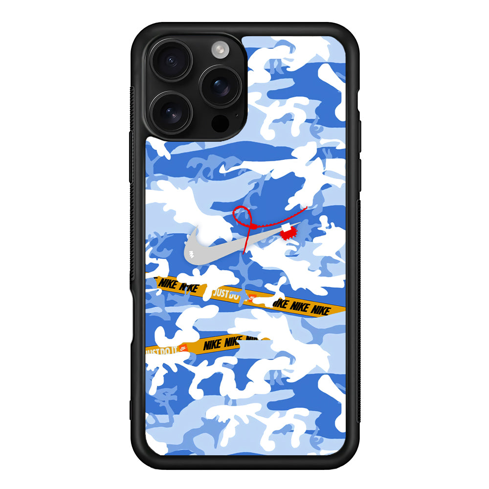 Nike Cloudy Sky Camo iPhone 16 Pro Case - Stylish Protective Cover for iPhone 16 Pro