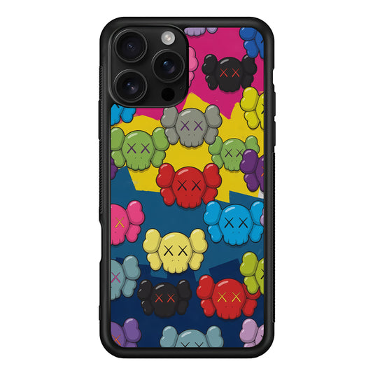 Kaws Pop Parade iPhone 16 Pro Case | Slim Rubber Case for iPhone 16 Pro