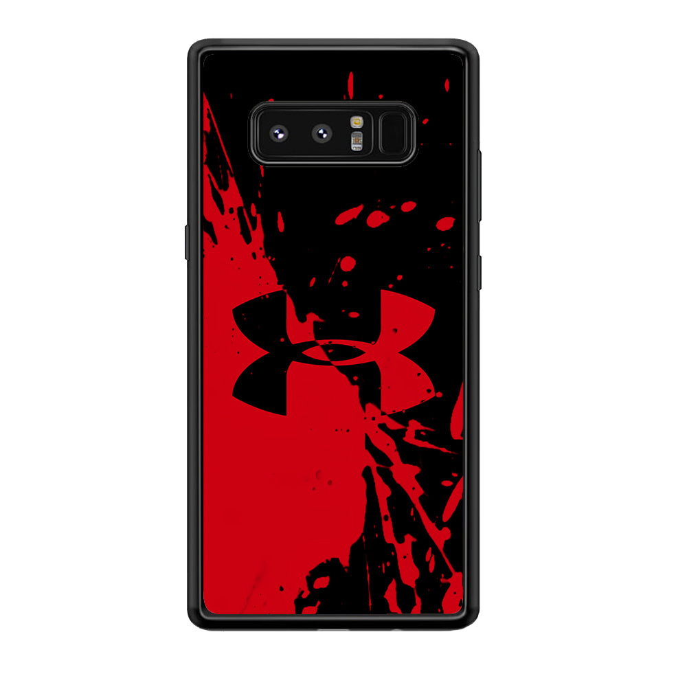 Under Armour Black Red Samsung Galaxy Note 8 Case | Slim Rubber Case for Samsung Galaxy Note 8