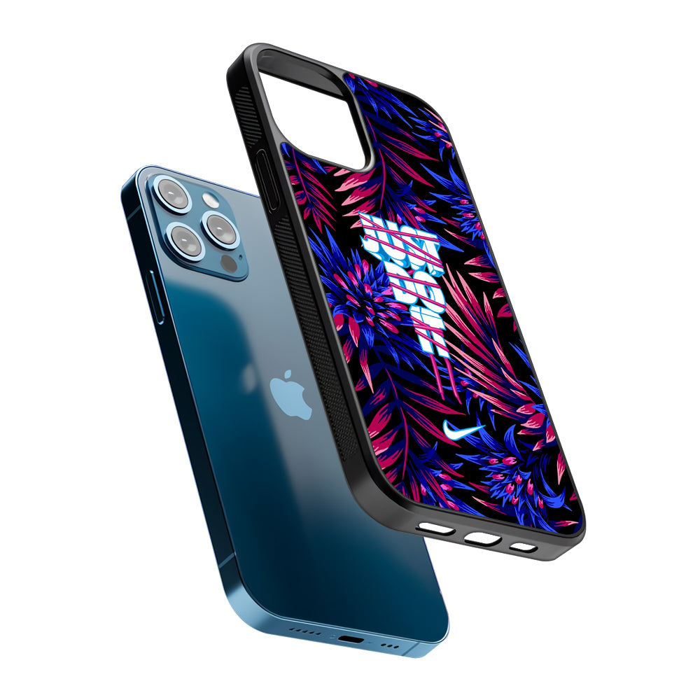 Nike Neon Glow Watchword 2D Rubber Phone Case | Slim Protective Phone Case