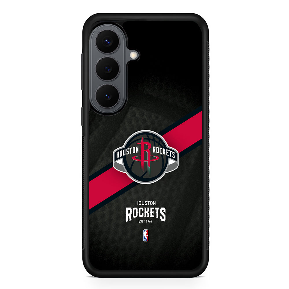 Houston Rockets Logo Samsung Galaxy S26 Plus Case | Slim Rubber Case for Samsung Galaxy S26 Plus