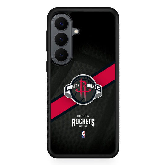 Houston Rockets Logo Samsung Galaxy S26 Plus Case | Slim Rubber Case for Samsung Galaxy S26 Plus