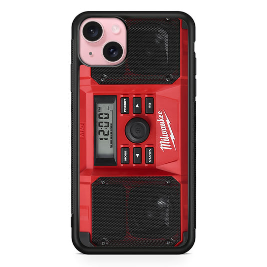 Milwaukee Tool Radio iPhone 15 Case | Slim Rubber Case for iPhone 15