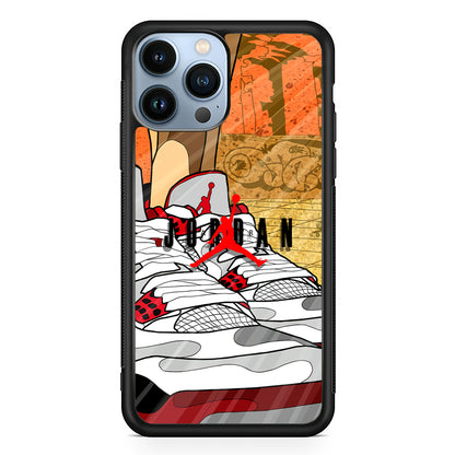 Air Jordan The Cartoon Shoes 2D Rubber Phone Case | Slim Protective Phone Case