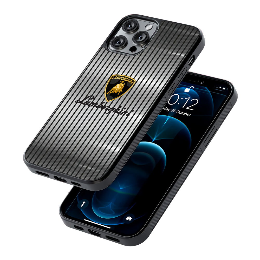Lamborghini Luxury Curtains 2D Rubber Phone Case | Slim Protective Phone Case