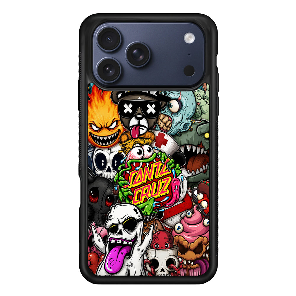 Santa Cruz Skateboard Monster iPhone 17 Pro Max Case | Slim Rubber Case for iPhone 17 Pro Max