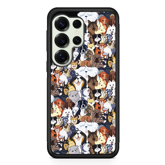 Puppy Party Pattern Samsung Galaxy S25 Ultra Case | Durable Rubber Case for Samsung Galaxy S25 Ultra