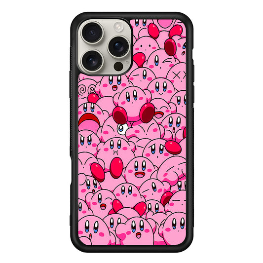 Cute Kirby Pink Aesthetic iPhone 16 Pro Max Case | Stylish Protective Case for iPhone 16 Pro Max