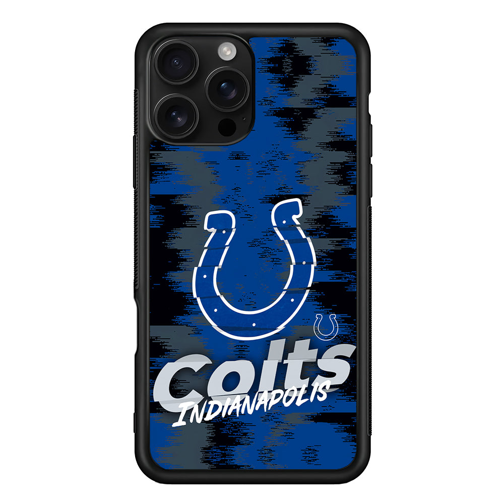Indianapolis Colts Abstract Color iPhone 16 Pro Case | Durable Protective Case for iPhone 16 Pro