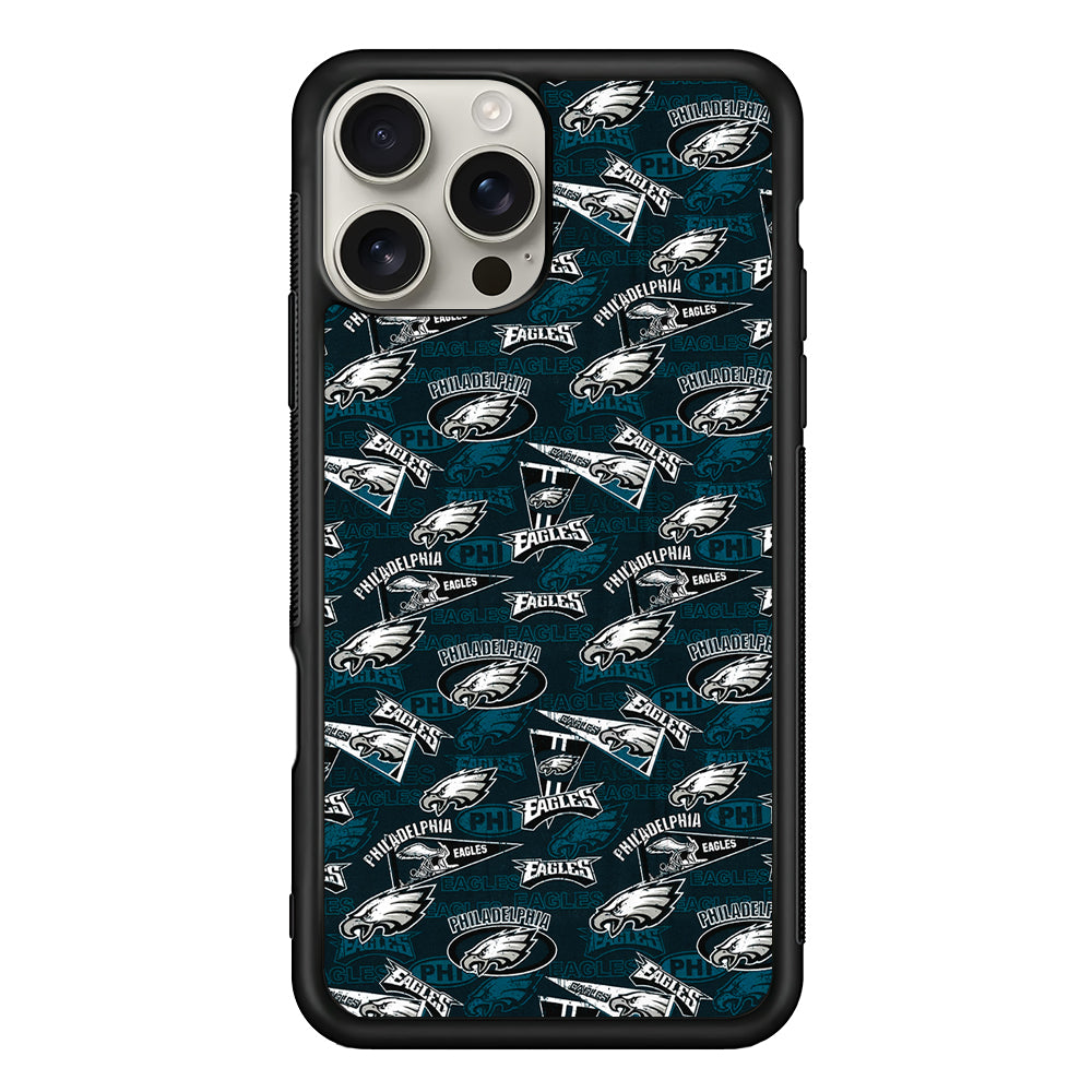 Philadelphia Eagles Patterns iPhone 16 Pro Max Case | Stylish Protective Case for iPhone 16 Pro Max