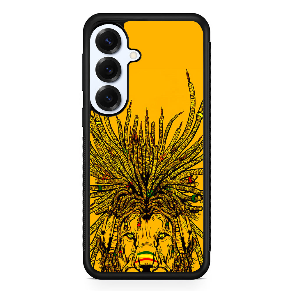 Lion Reggae Yellow Art Samsung Galaxy S25 Plus Case | Slim Rubber Cover for Samsung Galaxy S25 Plus