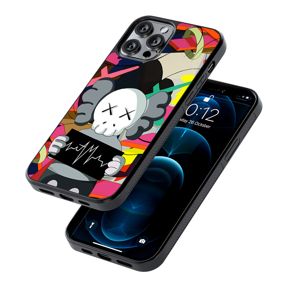 Kaws Signature to The World 2D Rubber Phone Case | Durable Phone Case