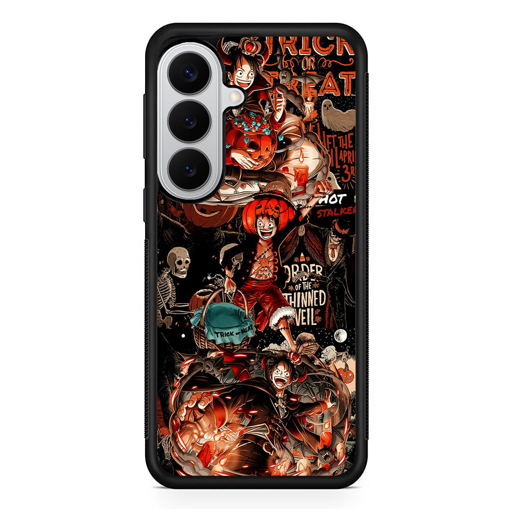 One Piece Luffy Halloween Samsung Galaxy S26 Case | Protective Rubber Cover