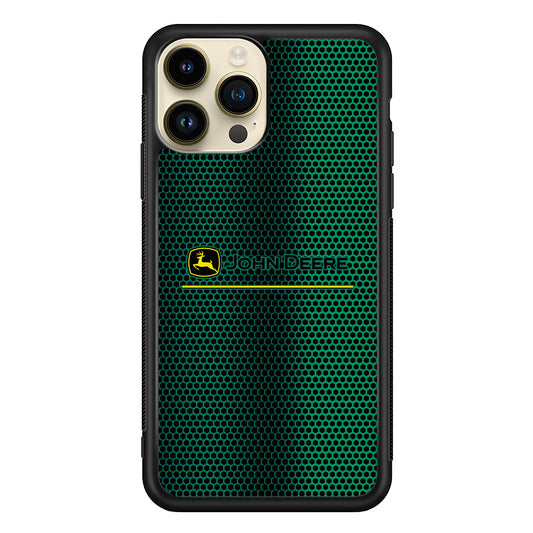 John Deere Luxury Hexagon iPhone 14 Pro Case | Slim Rubber Case for iPhone 14 Pro