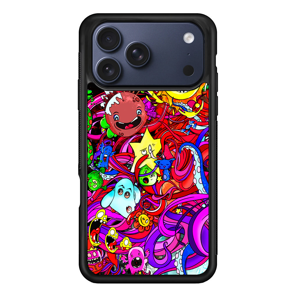 Planet Galaxy Doodle Art iPhone 17 Pro Max Case | Slim Protective Cover for iPhone 17 Pro Max