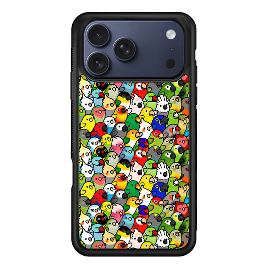 Kawaii Birds Pattern iPhone 17 Pro Max Case | Slim Protective Cover for iPhone 17 Pro Max