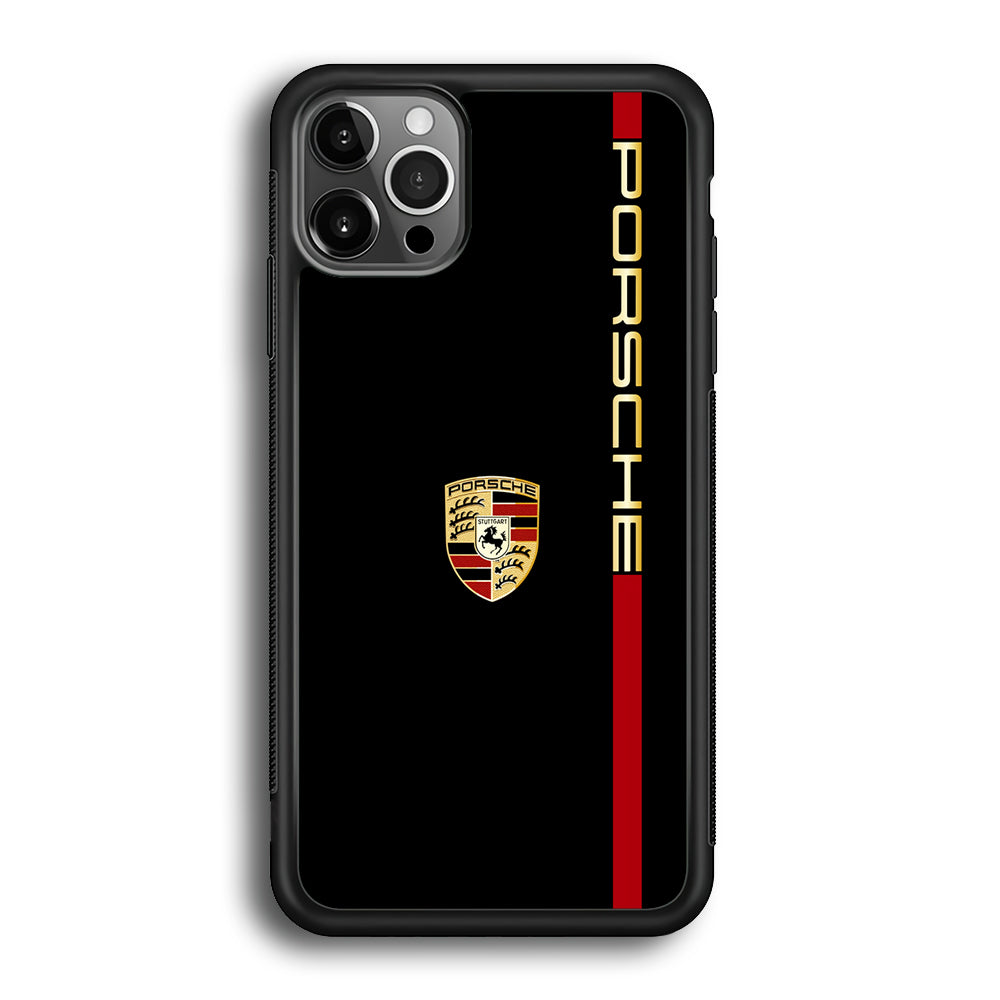 Porsche Car Logo Luxury iPhone 12 Pro Max Case | Slim Rubber Case for iPhone 12 Pro Max
