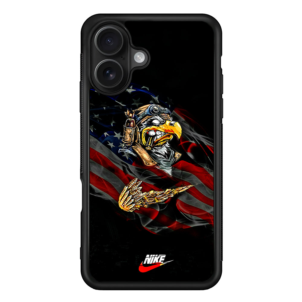 Nike Eagle Flag US iPhone 16 Case - Oxvistore
