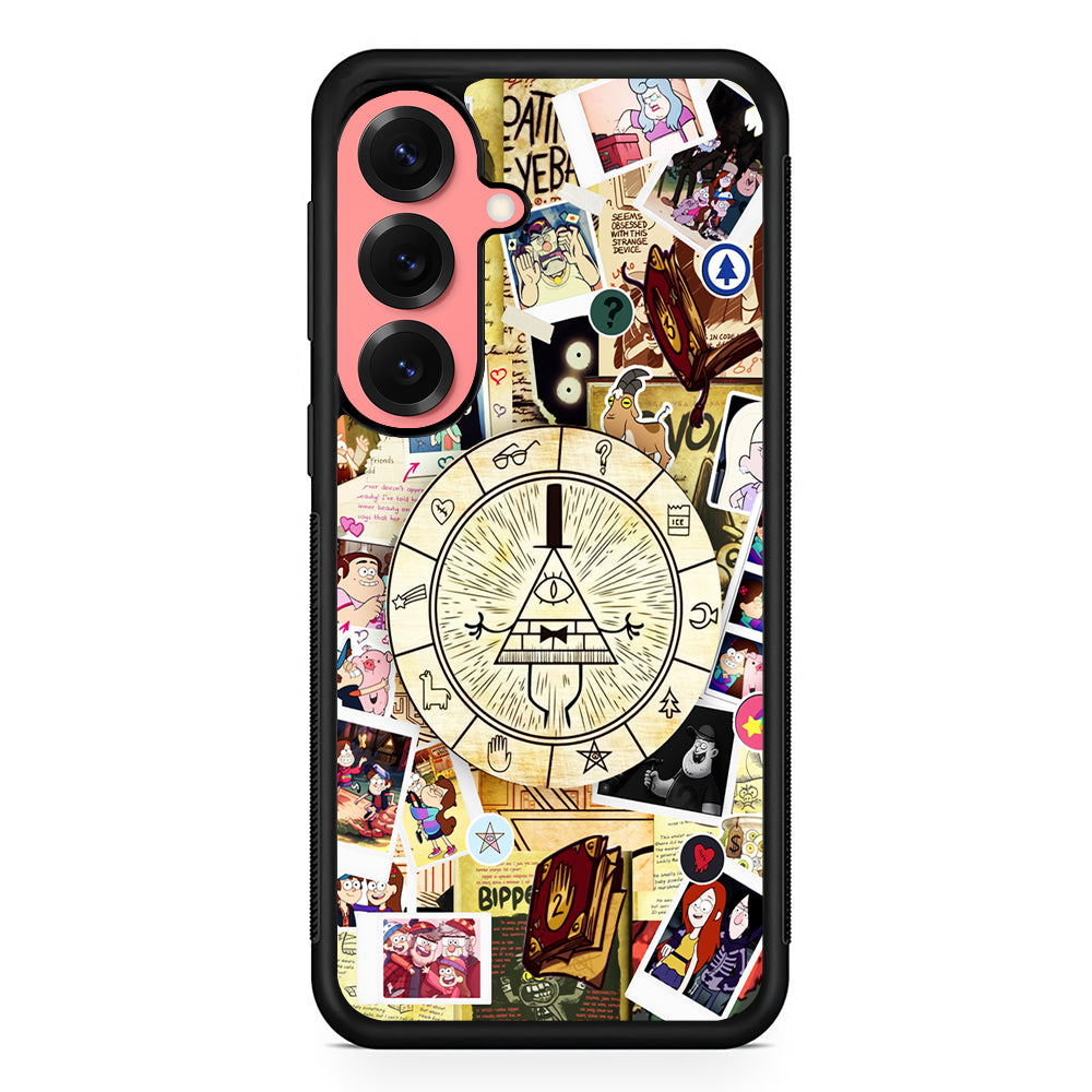 Gravity Falls Bill Cipher Wheel Samsung Galaxy S25 Case | Protective Case for Samsung Galaxy S25