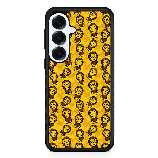 Bape Baby Milo Pattern Samsung Galaxy S25 Plus Case | Slim Rubber Case for Samsung Galaxy S25 Plus