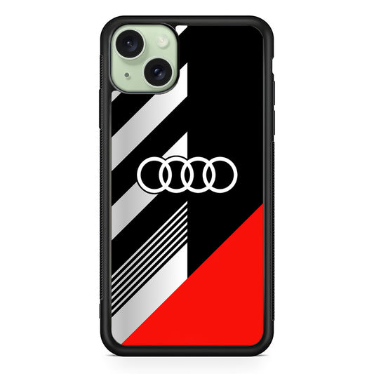 Audi F1 Sport Logo iPhone 14 Plus Case | Slim Rubber Case for iPhone 14 Plus