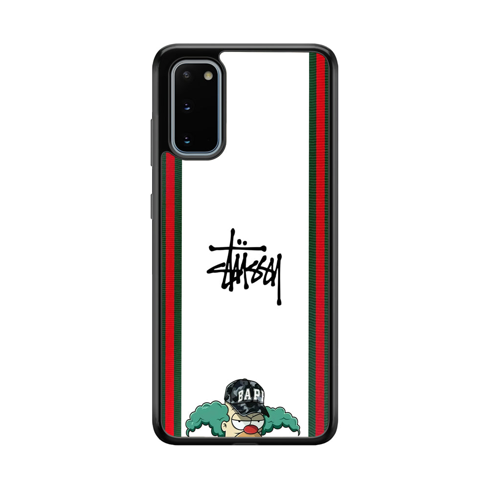 Stussy Homer Simpson Samsung Galaxy S20 Case | Slim Rubber Case for Samsung Galaxy S20