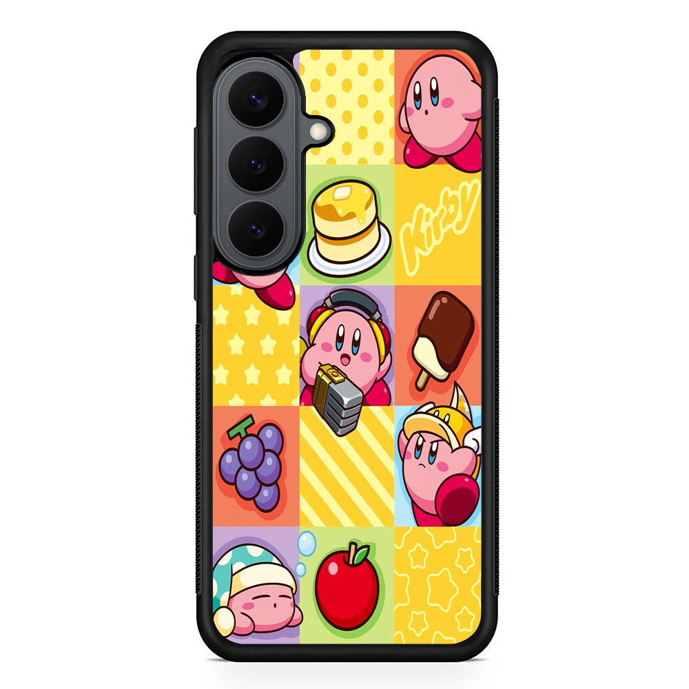 Cute Kirby Collage Samsung Galaxy S26 Plus Case | Slim Rubber Case for Samsung Galaxy S26 Plus