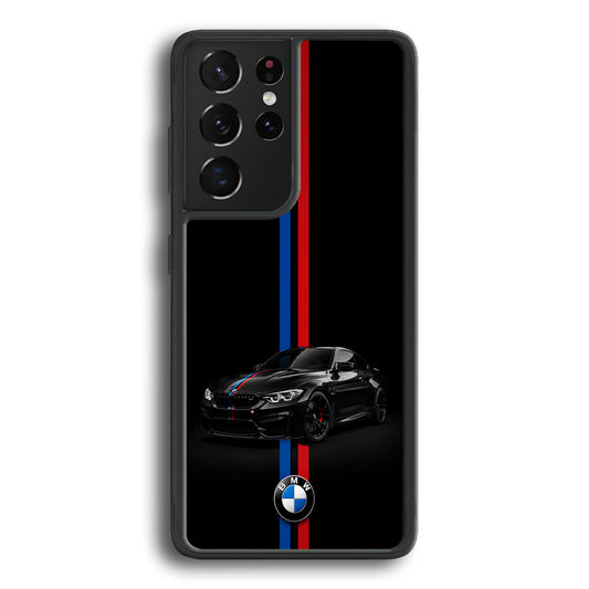 BMW M4 Coupe Racing Stripe Samsung Galaxy S22 Ultra Case | Slim Rubber Case for Samsung Galaxy S22 Ultra